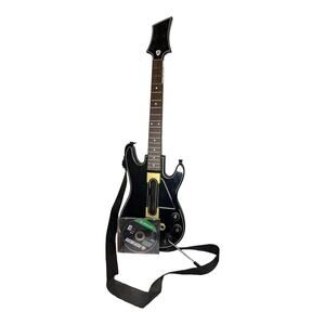 Activision Guitar Hero Power Wireless Guitar Xbox 360 PS3 Black Gold 654 W/ Game